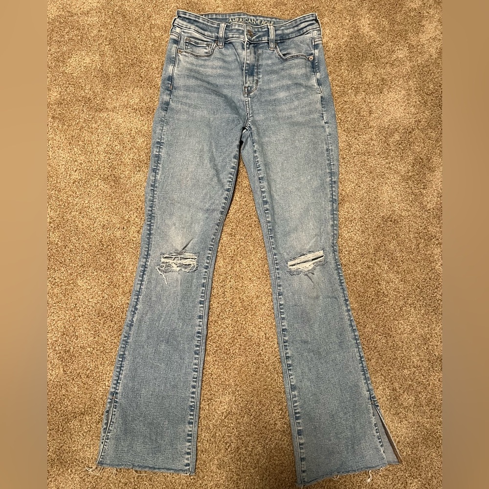 American eagle high rise skinny kick jean